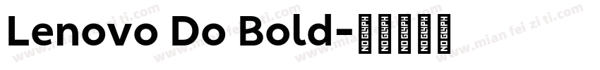 Lenovo Do Bold字体转换